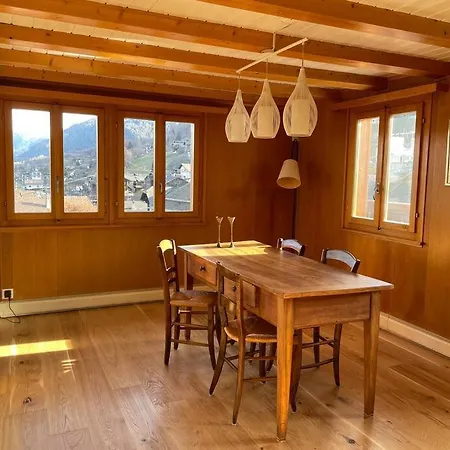 Charmant Duplex De 4p1/2 Dans Un Chalet De 1870 Διαμέρισμα Nax